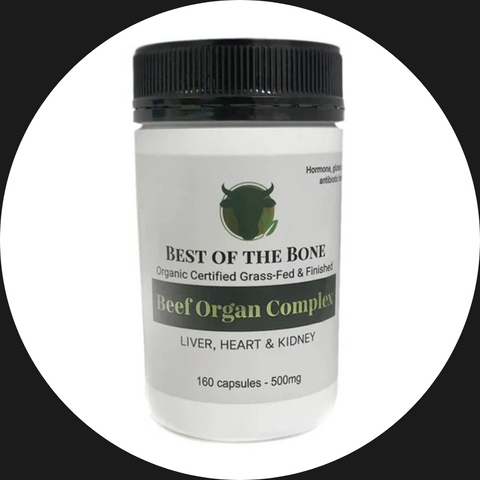 BEEF ORGAN CAPSULES ORGANIC BEST OF THE BONE