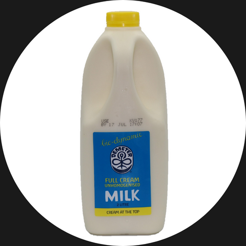 MILK FULL CREAM UNHOMOGENISED BIODYNAMIC DEMETER