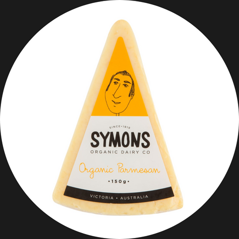 CHEESE PARMESAN SYMONS ORGANIC 150gms